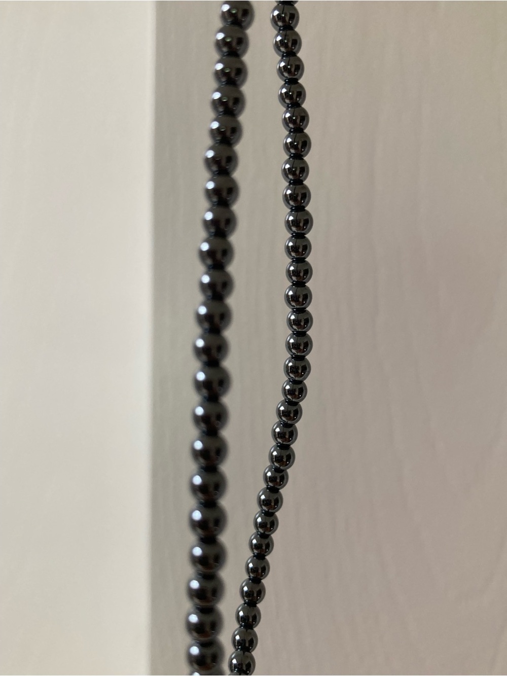 Black Hematite Beaded Necklace